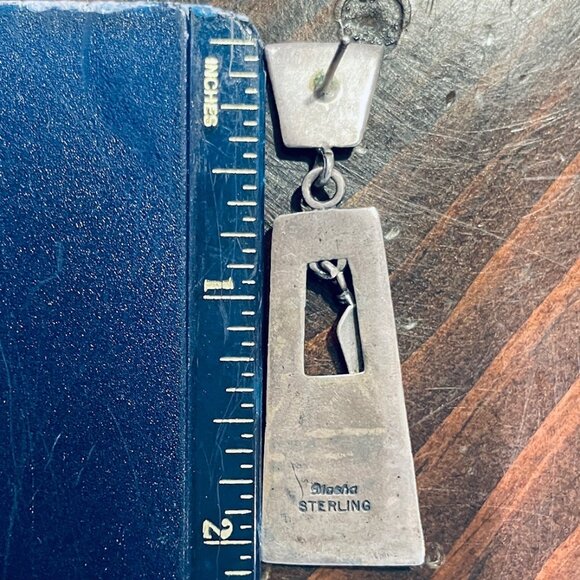 Vintage Masha Najavo Sterling Silver Earrings - Picture 4 of 4